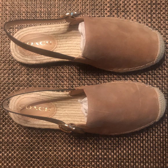 COACH SUEDE SIGNATURE ESPADRILLES - Picture 2 of 7